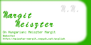 margit meiszter business card